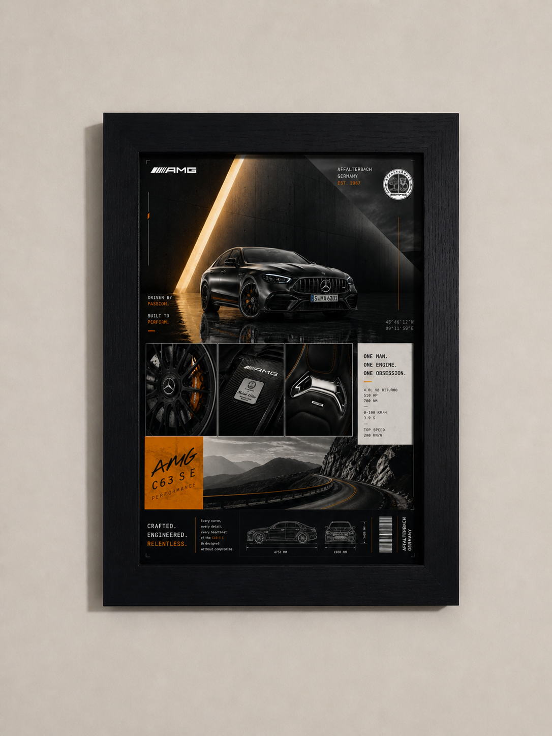 Mercedes C63 SE Poster