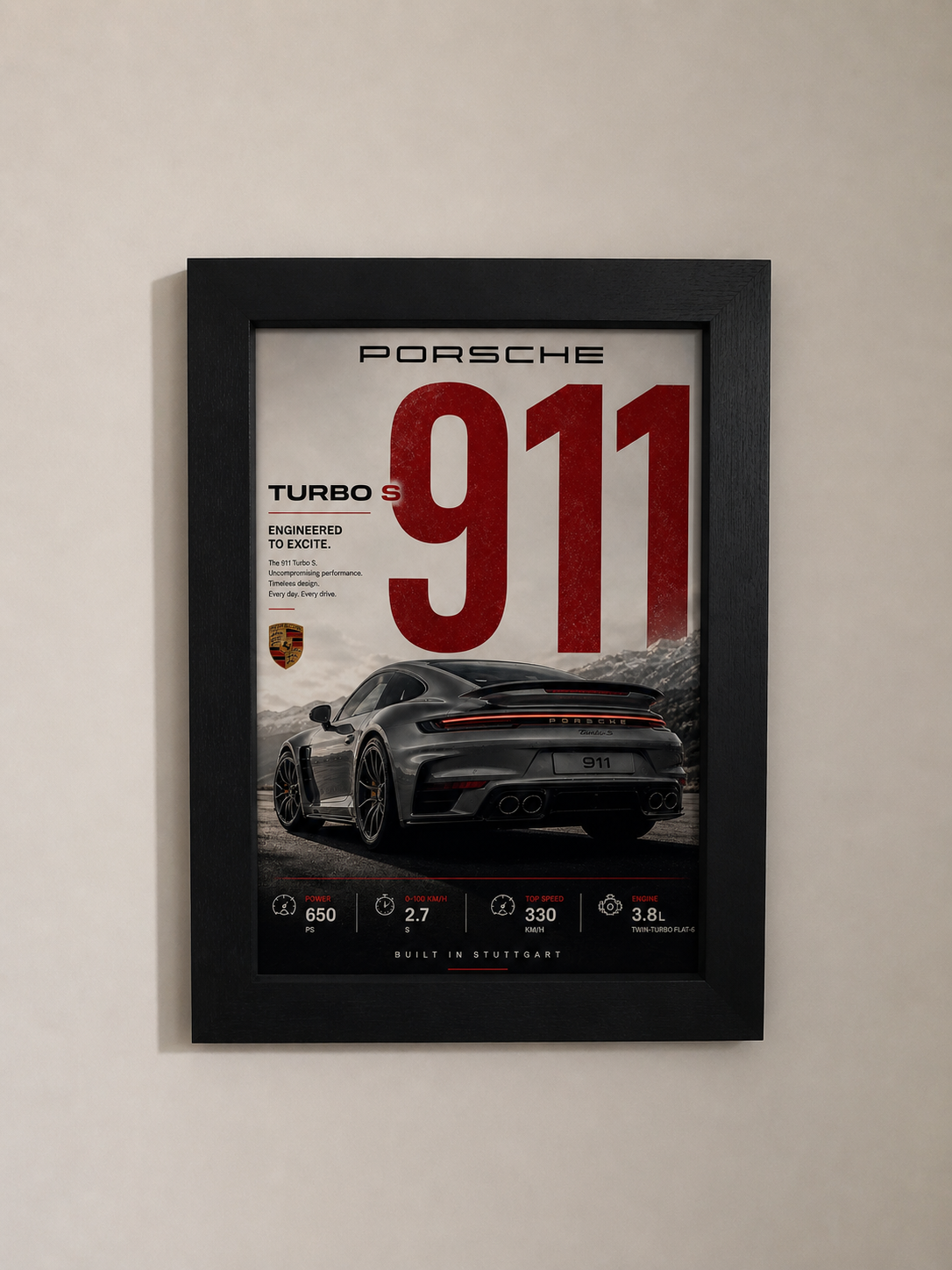Porsche 911 Turbo S Poster