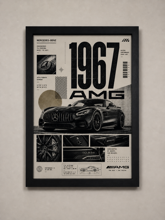 Mercedes AMG 1967 Poster