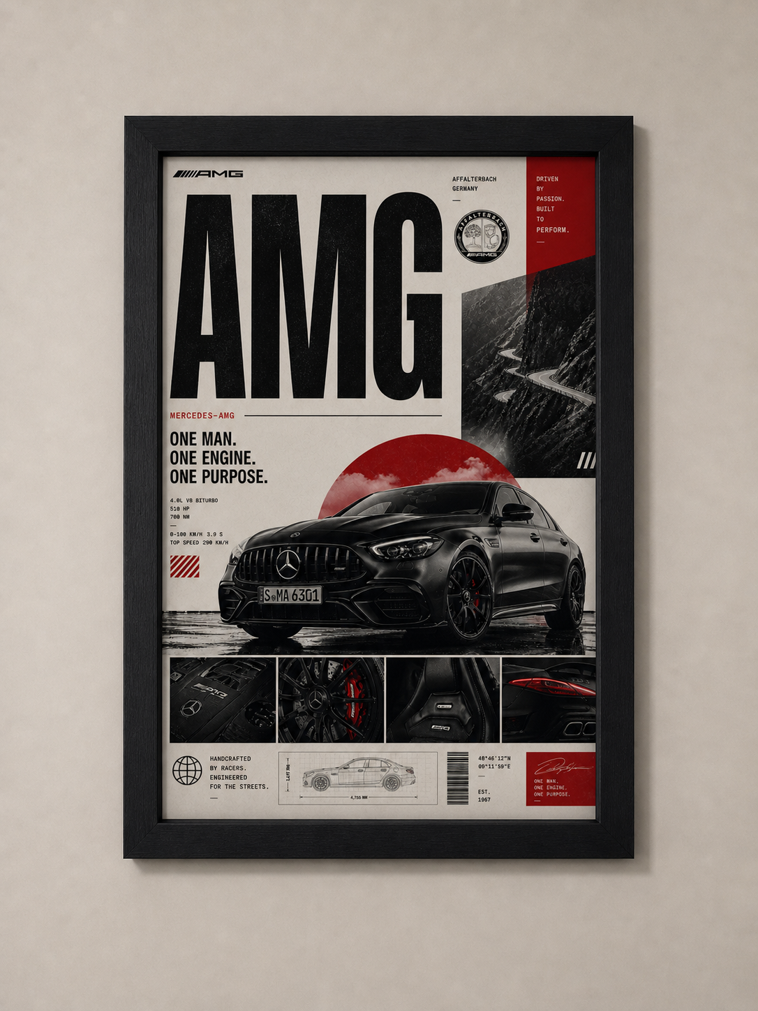 Mercedes AMG Poster