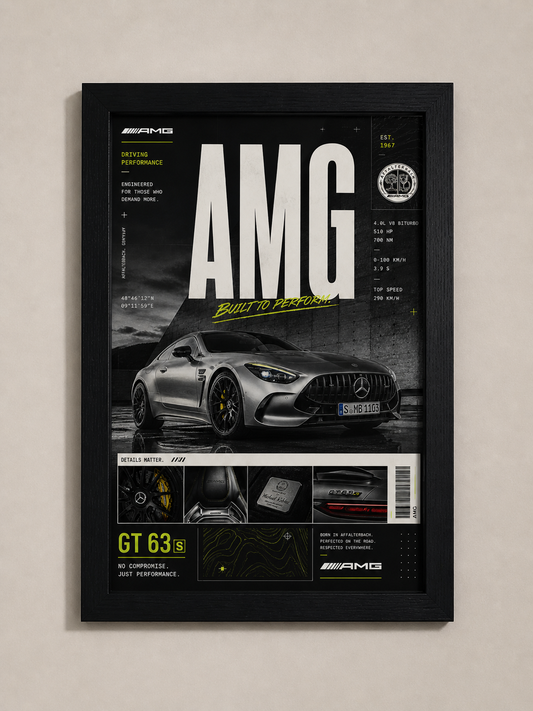 Mercedes AMG "Built to Perform" Poster
