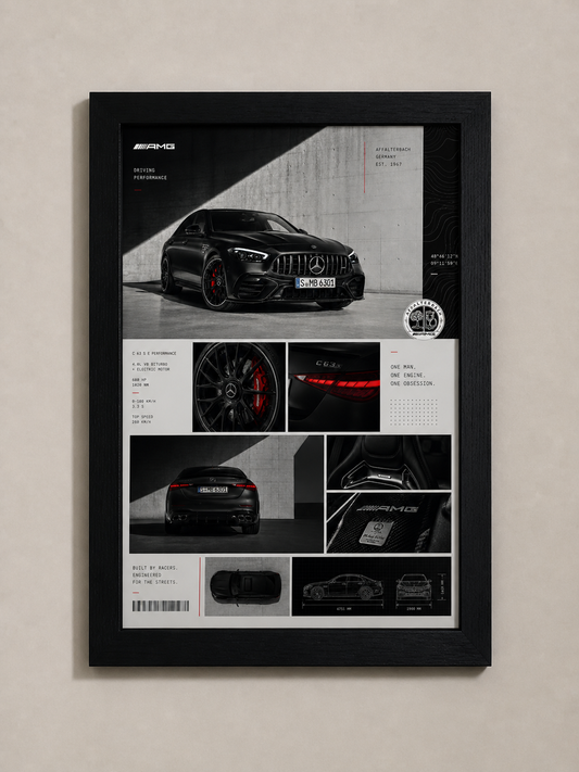 Mercedes AMG "Driving Performance" Poster