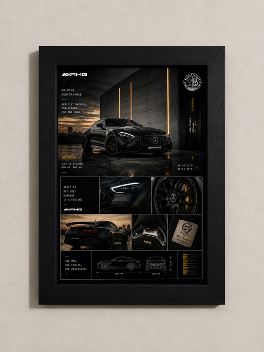 Mercedes "Built by Racers" Poster
