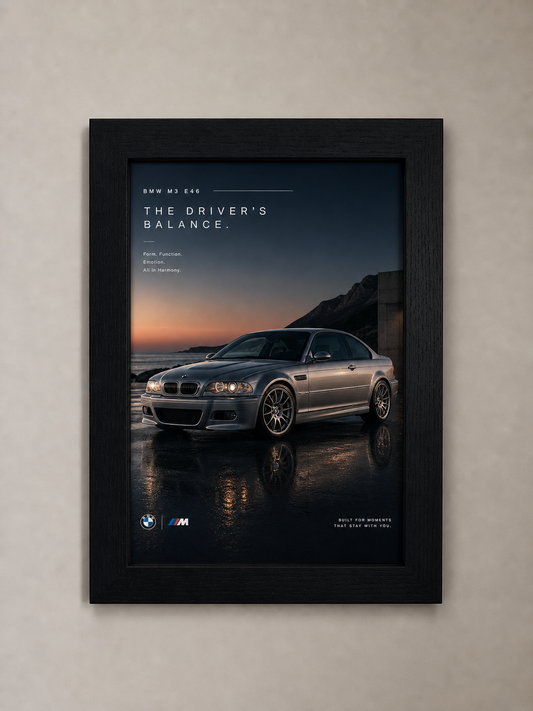 BMW M3 E46 Poster