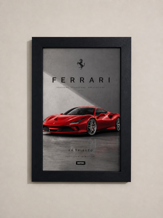 Ferrari F8 Tributo Poster