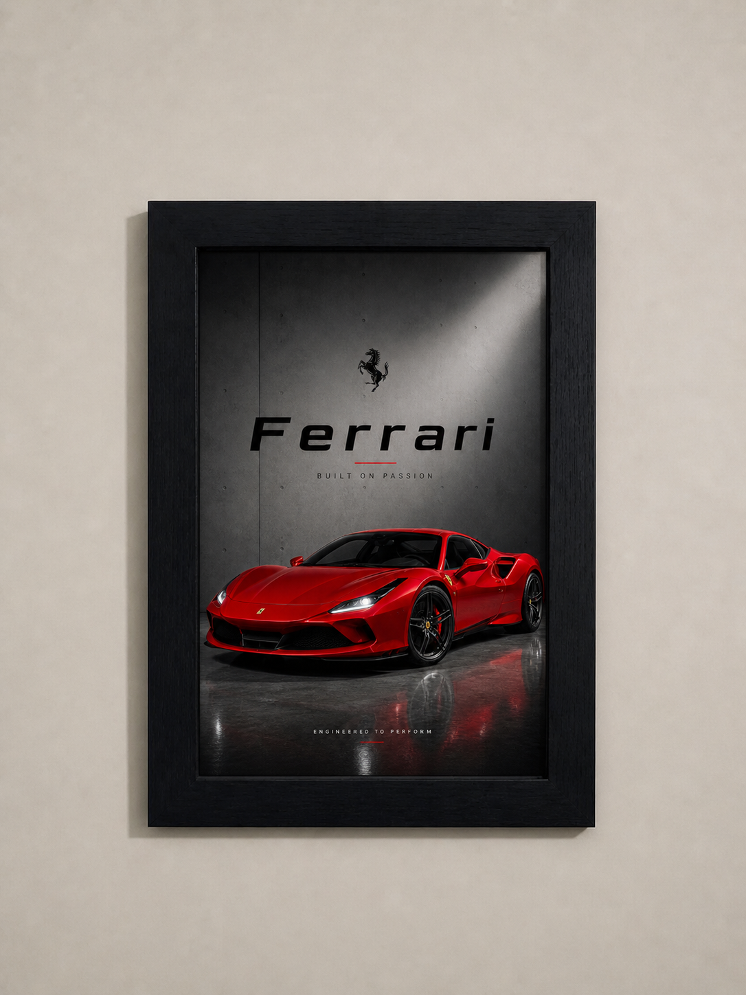 Ferrari "Built on Passion" Poster