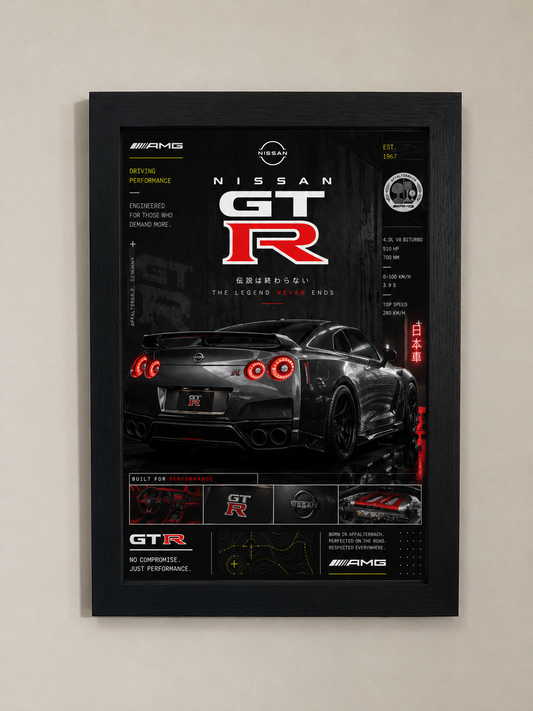 Nissan GTR Poster