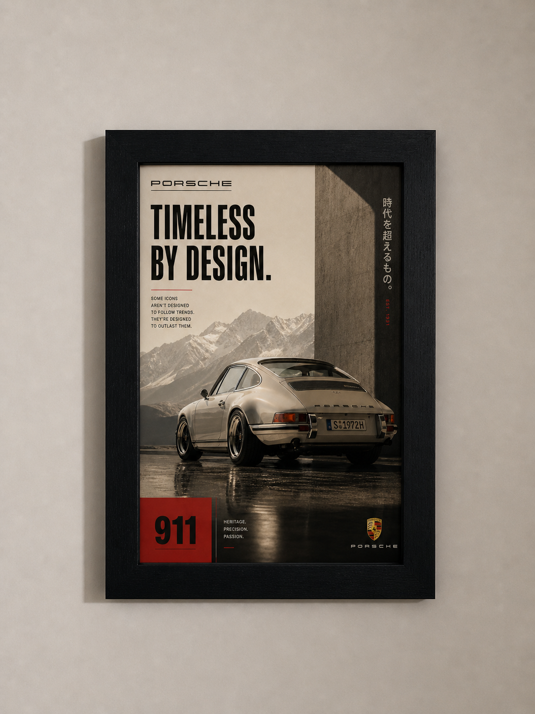 Porsche "Timeless by design." Poster