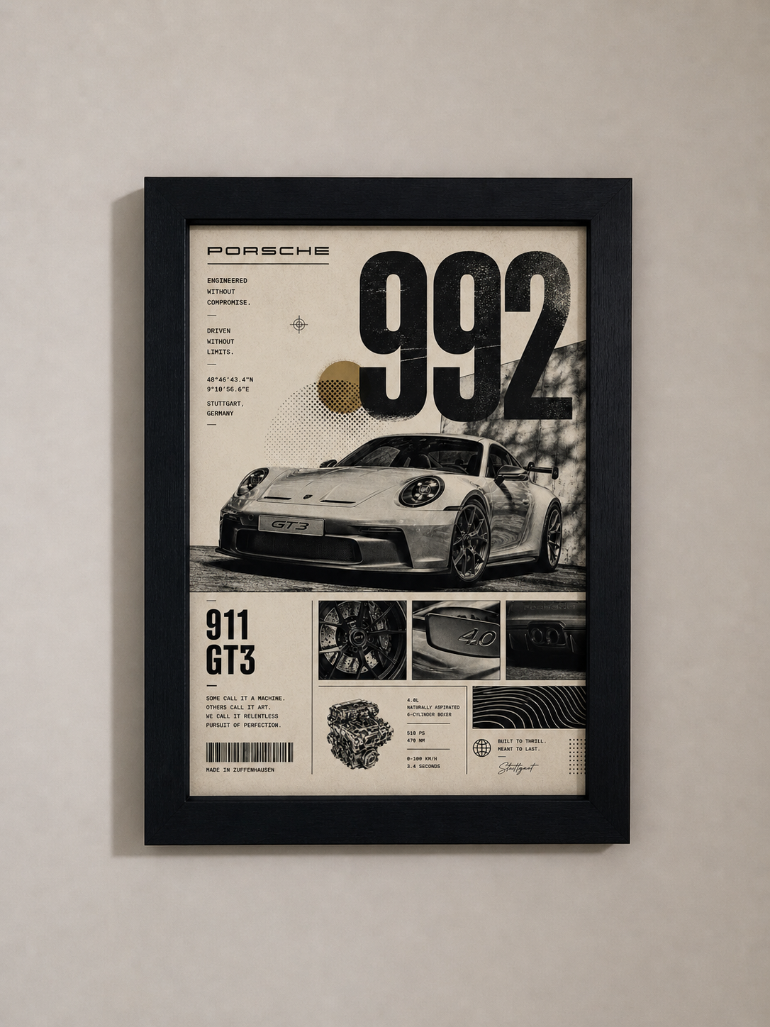 Porsche 992 Poster