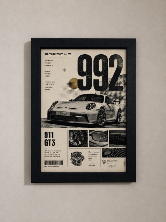 Porsche 992 Poster