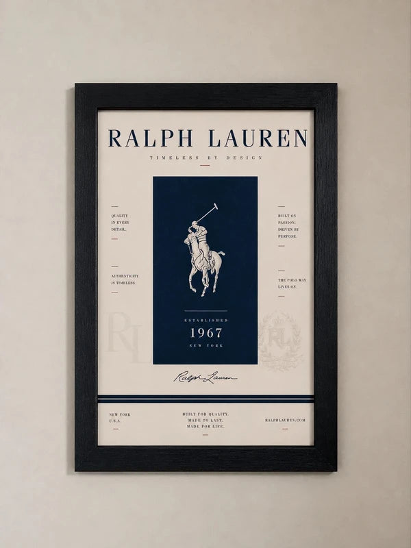 Ralph Lauren Navy blue poster