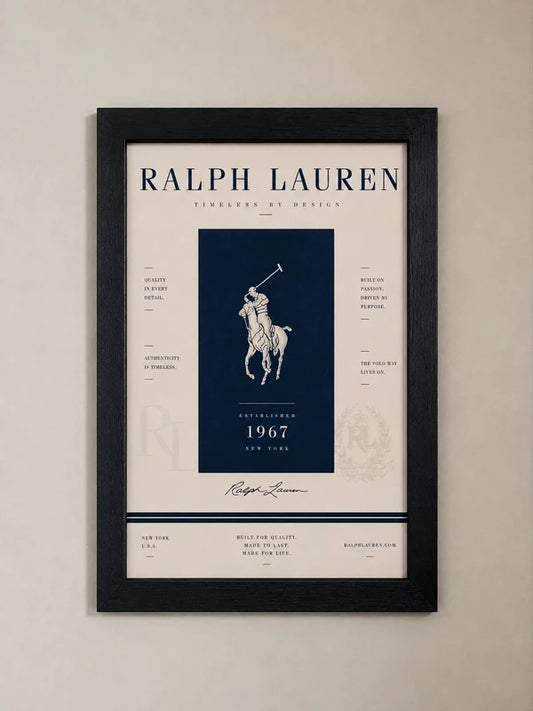 Ralph Lauren Navy blue poster