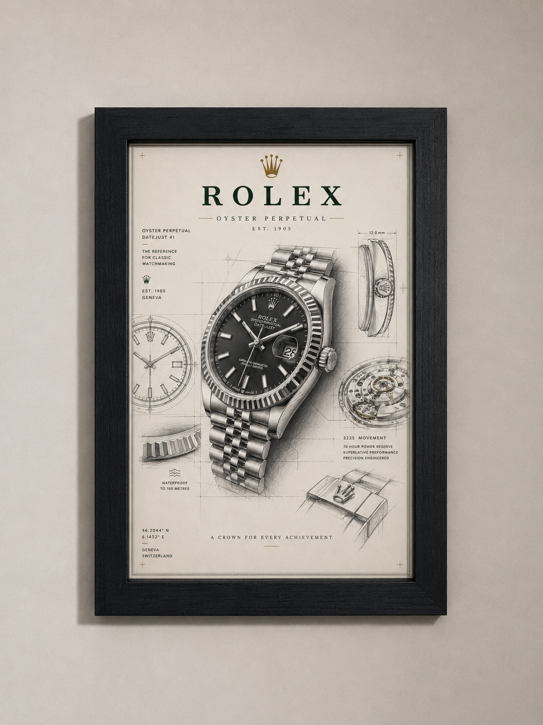 Rolex "Oyster Perpetual" Poster
